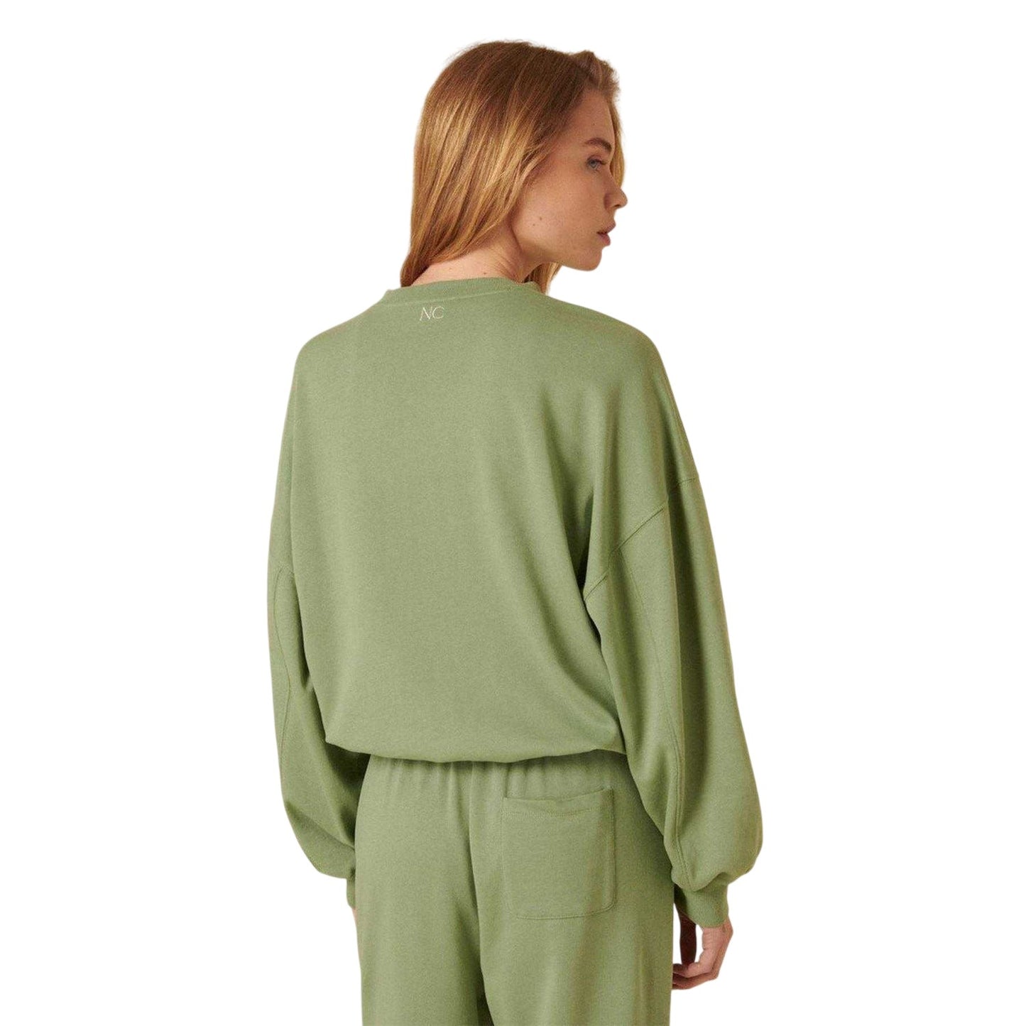 Green - Back - Nobody's Child Womens-Ladies Drop Shoulder Sweatshirt