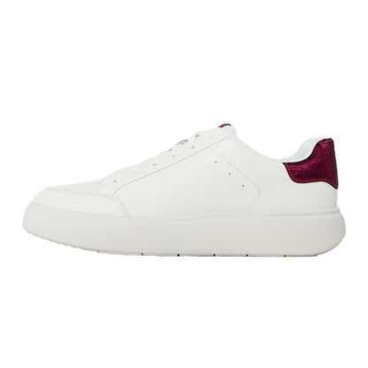 White-Ruby - Back - FitFlop Womens-Ladies Sequin Flatform Trainers