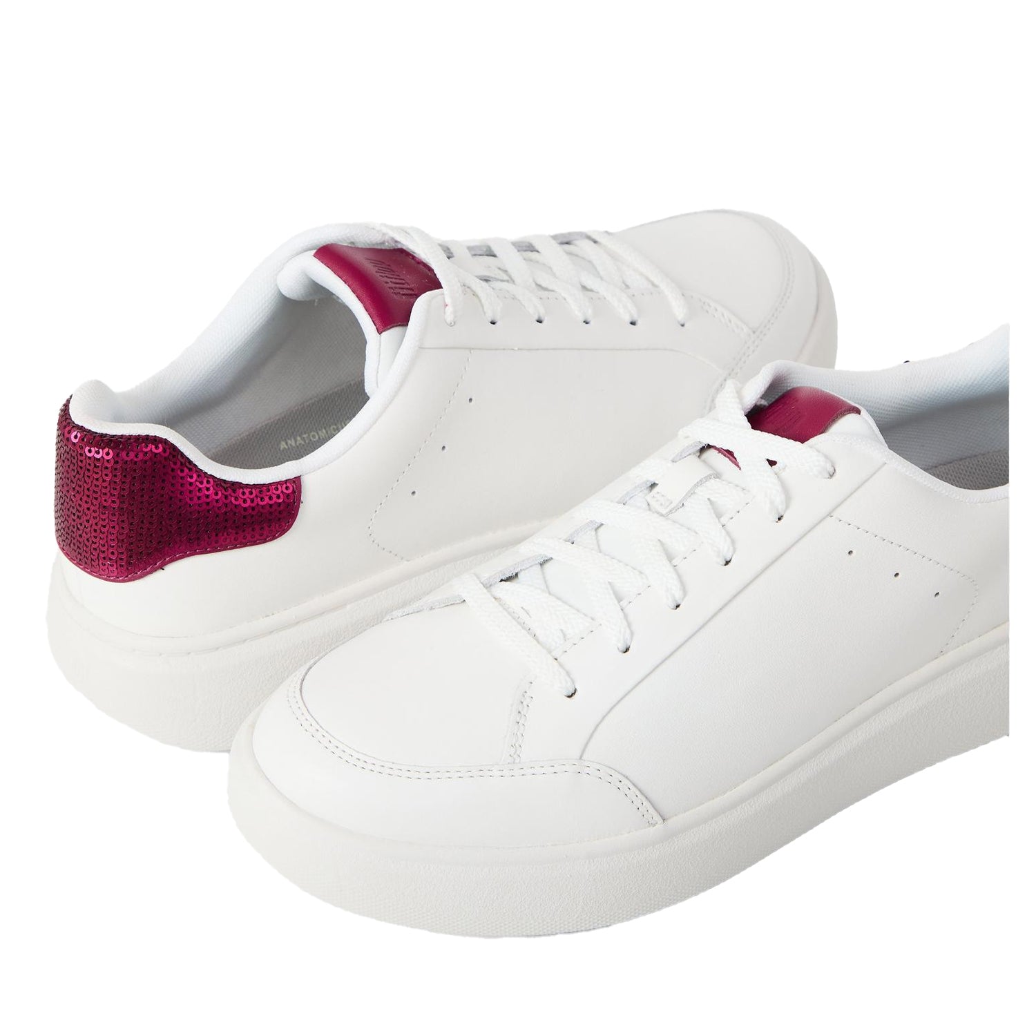White-Ruby - Lifestyle - FitFlop Womens-Ladies Sequin Flatform Trainers