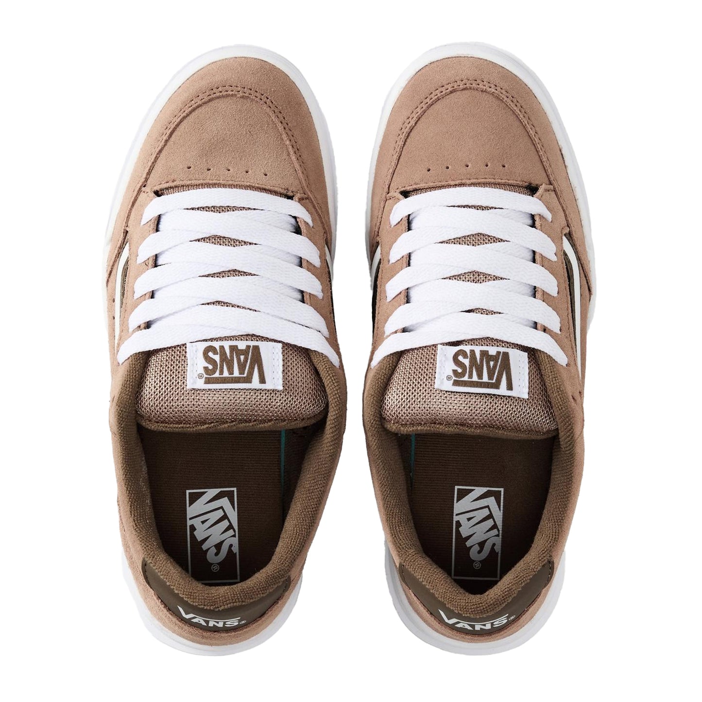 Pastel Warm Grey - Side - Vans Womens-Ladies Hylane Suede Shoes