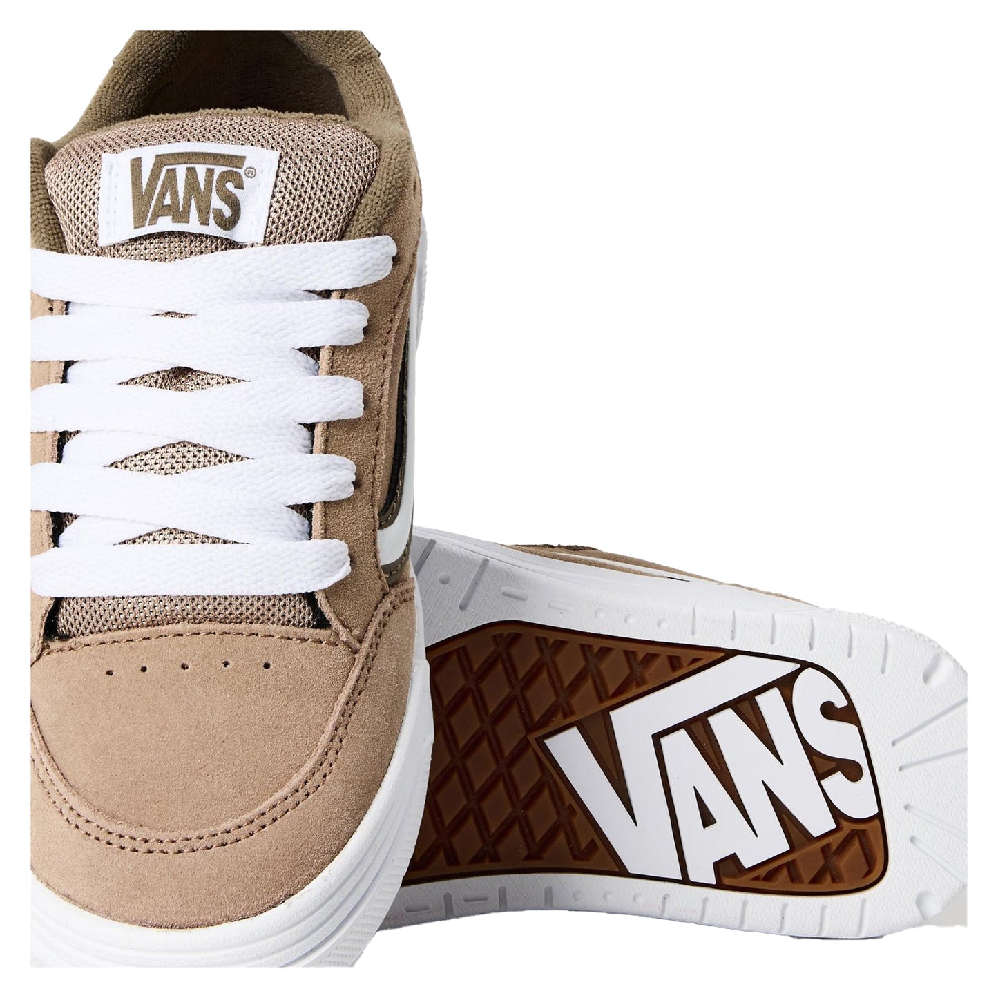 Pastel Warm Grey - Lifestyle - Vans Womens-Ladies Hylane Suede Shoes