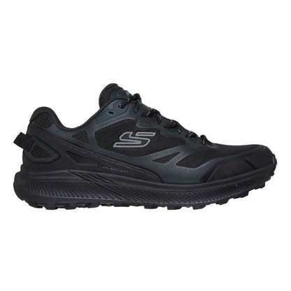 Black - Front - Skechers Mens Ridgestar Lace Up Flat Trainers