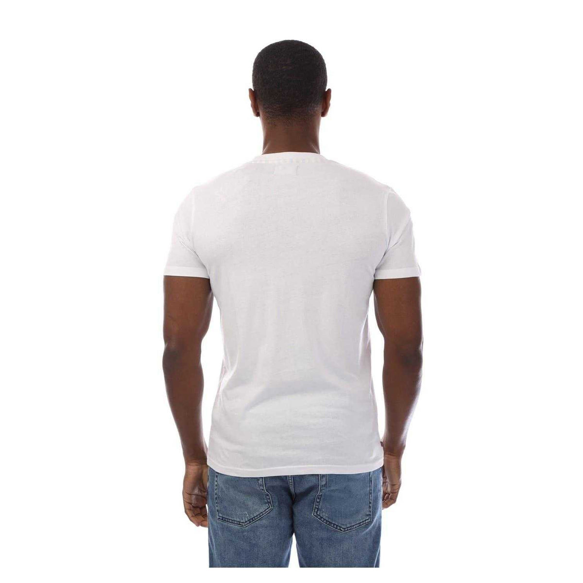 White-Black - Back - Aquascutum Mens London Chest Logo Crew Neck T-Shirt
