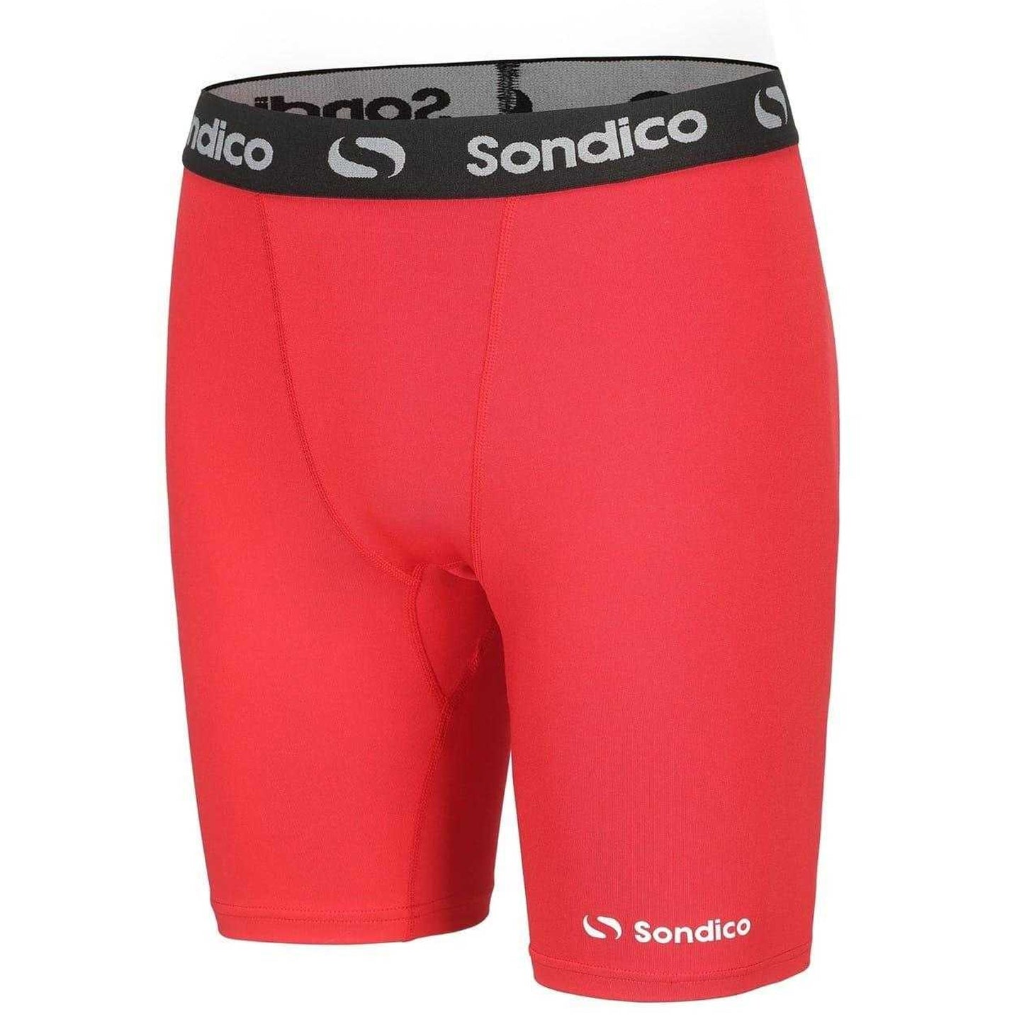 Red - Side - Sondico Mens Core 6 Base Layer Shorts