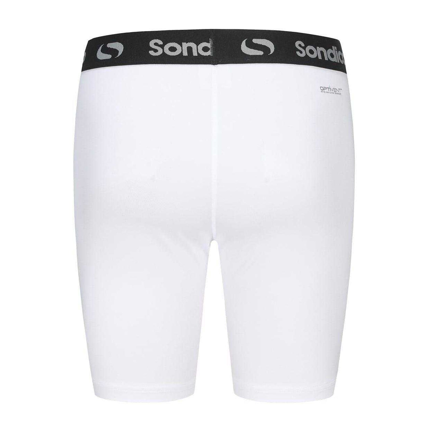 White - Back - Sondico Mens Core 6 Base Layer Shorts