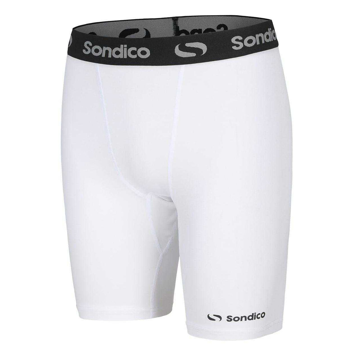 White - Side - Sondico Mens Core 6 Base Layer Shorts