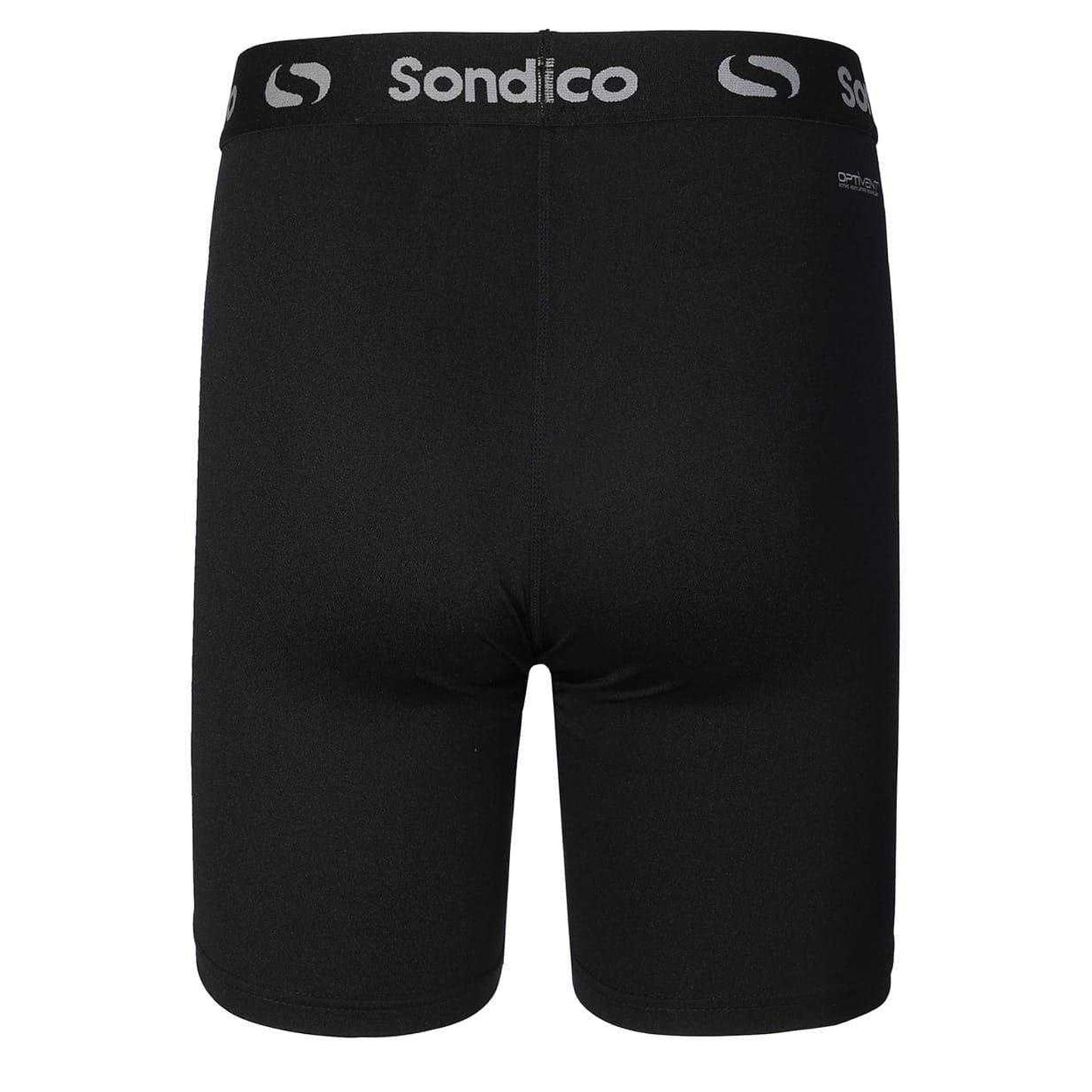 Black - Back - Sondico Mens Core 6 Base Layer Shorts
