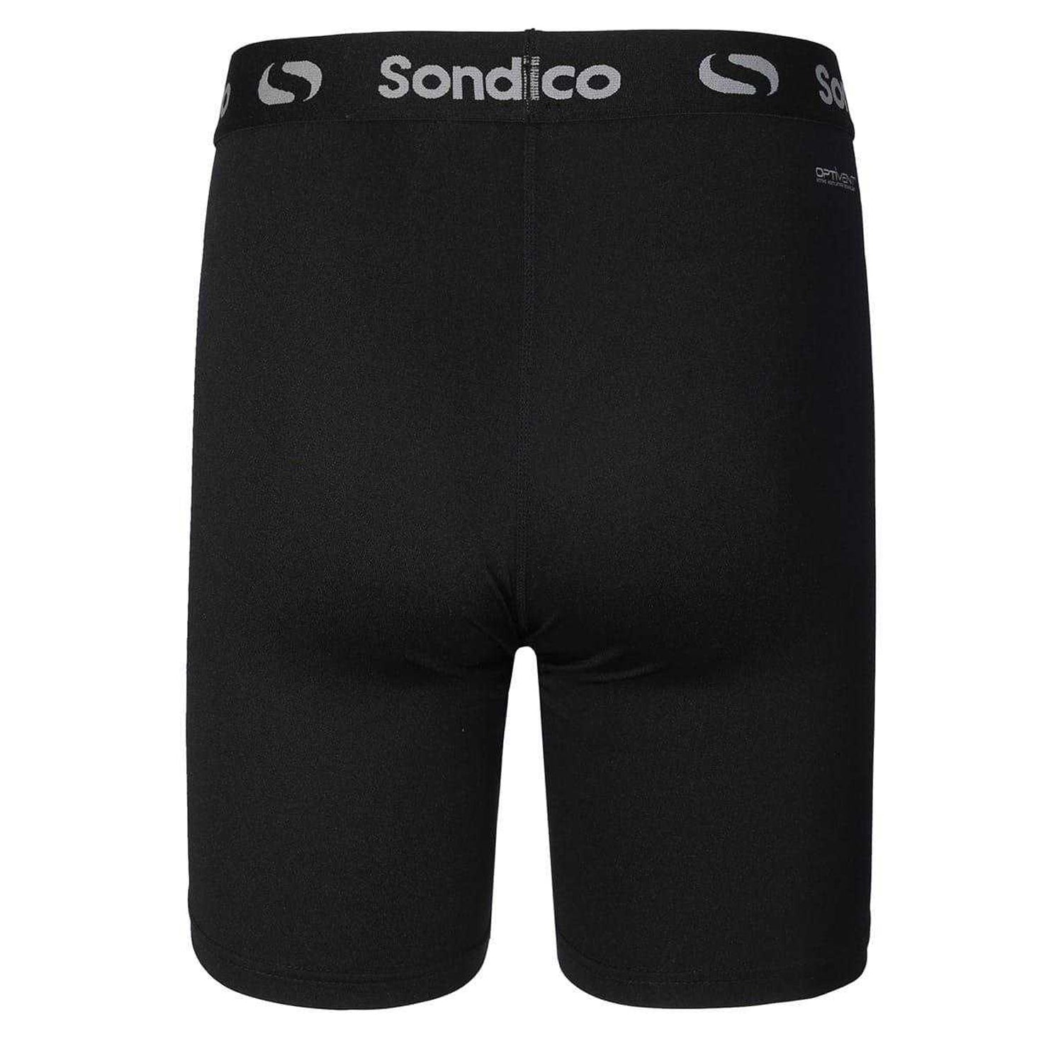 Black - Back - Sondico Mens Core 6 Base Layer Shorts