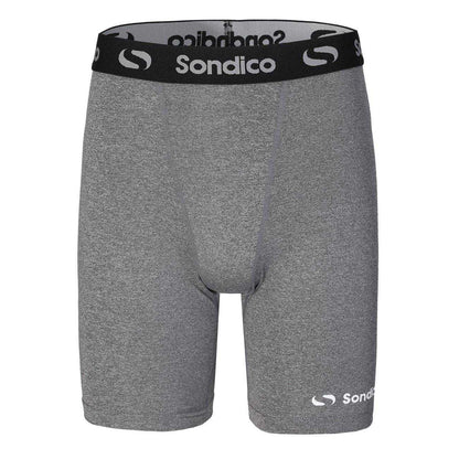 Grey Marl - Front - Sondico Mens Core 6 Base Layer Shorts
