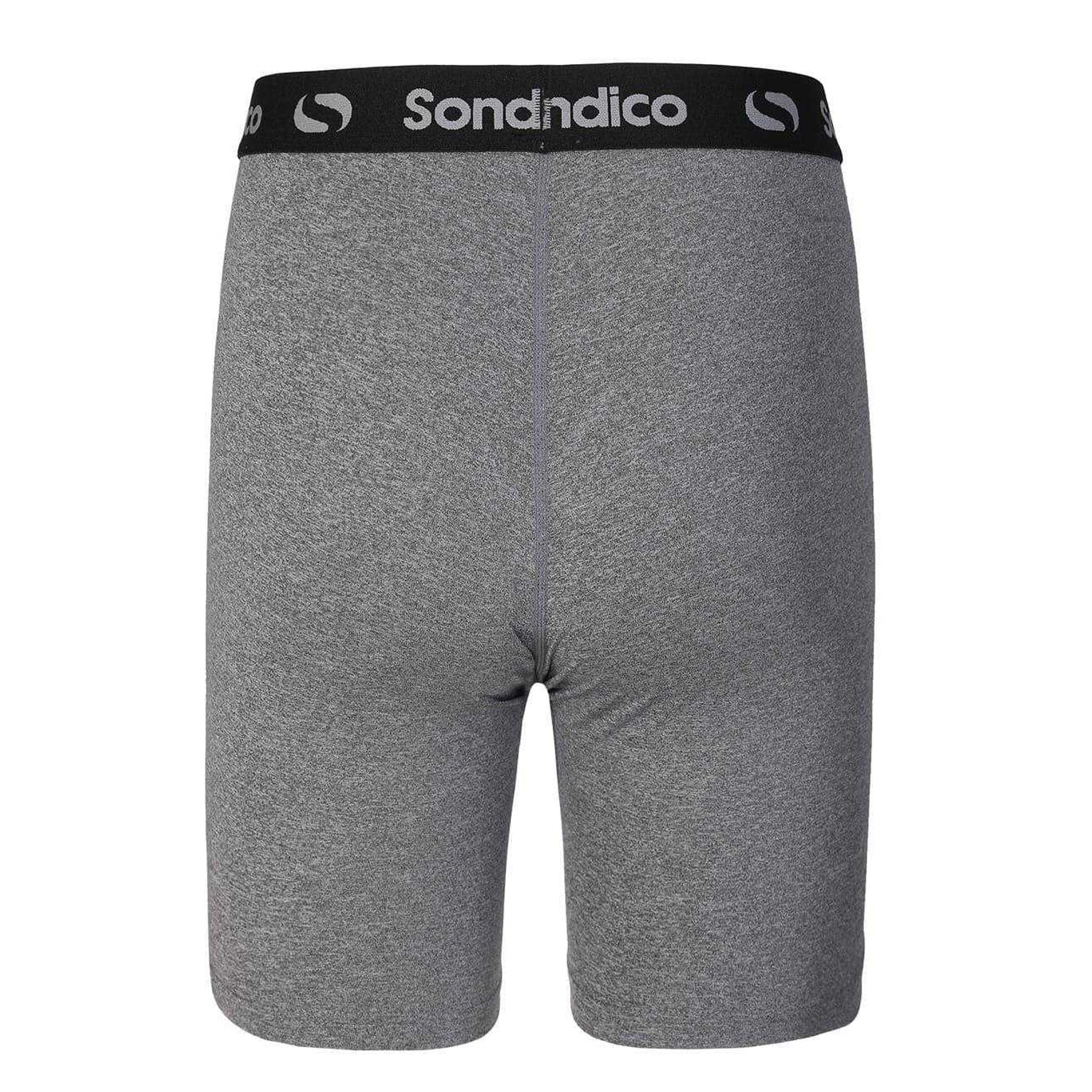 Grey Marl - Back - Sondico Mens Core 6 Base Layer Shorts