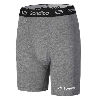 Grey Marl - Side - Sondico Mens Core 6 Base Layer Shorts