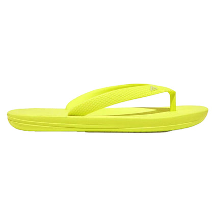 Yellow - Front - FitFlop Girls Ergonomic iQushion Flip Flops