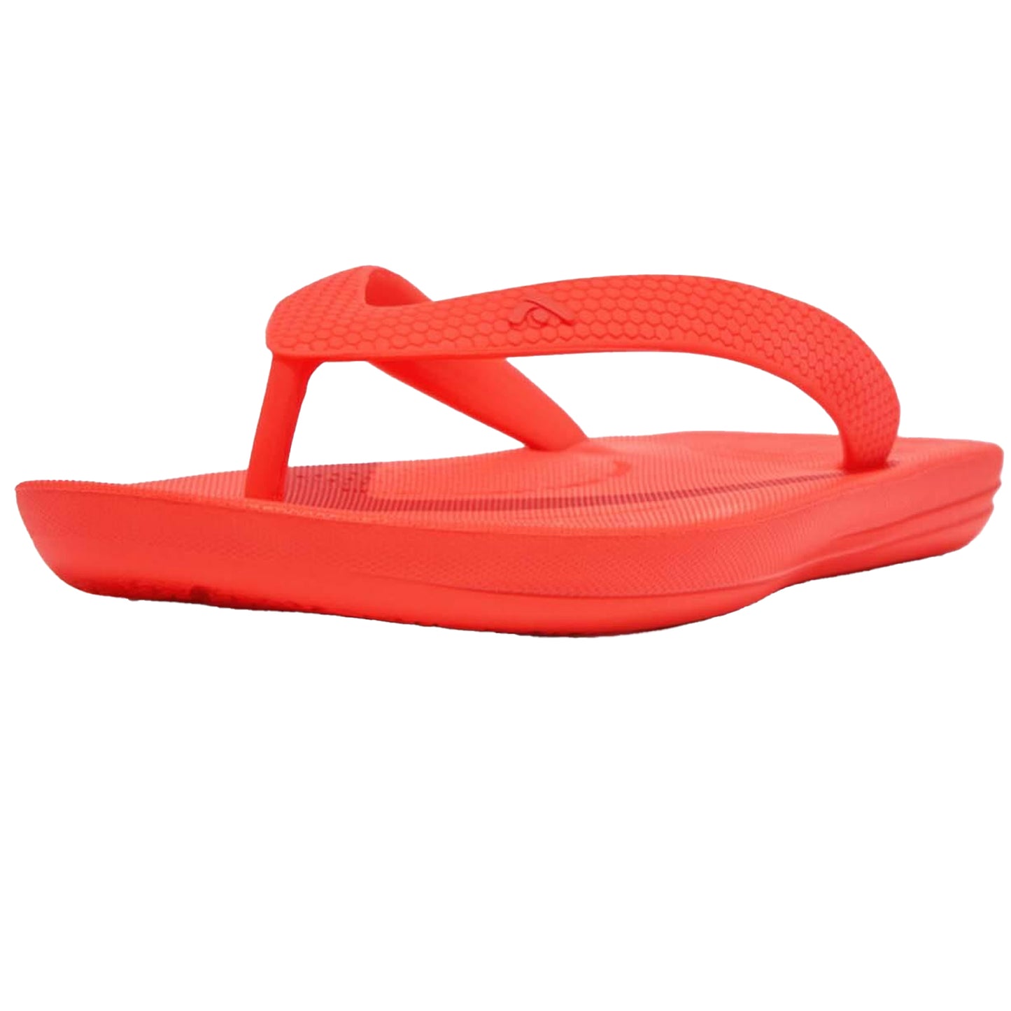Orange - Front - FitFlop Girls Ergonomic iQushion Flip Flops