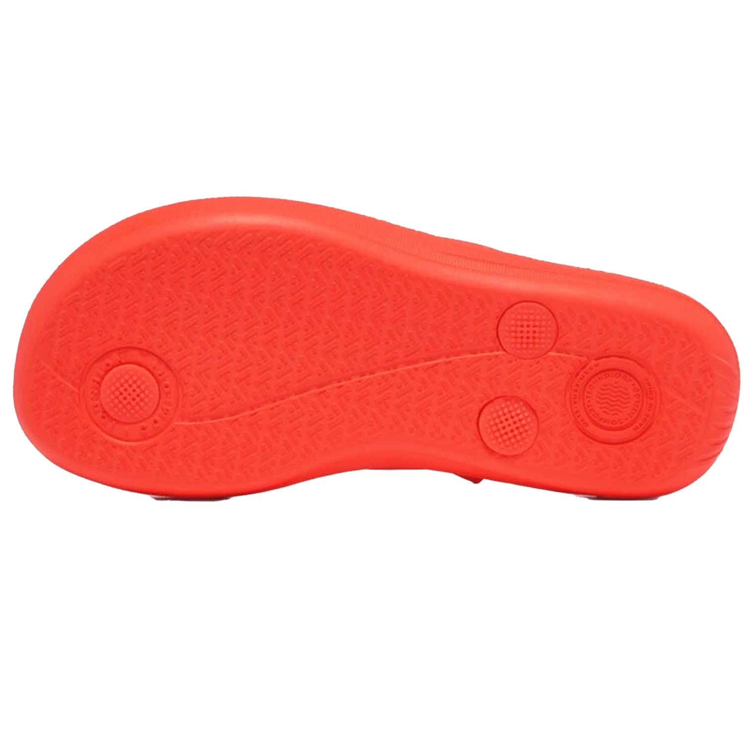 Orange - Side - FitFlop Girls Ergonomic iQushion Flip Flops
