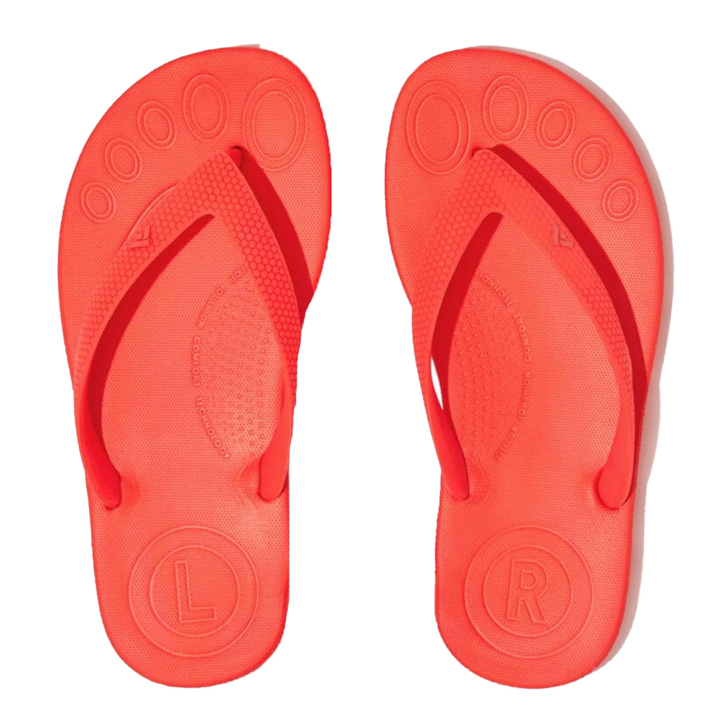 Orange - Lifestyle - FitFlop Girls Ergonomic iQushion Flip Flops