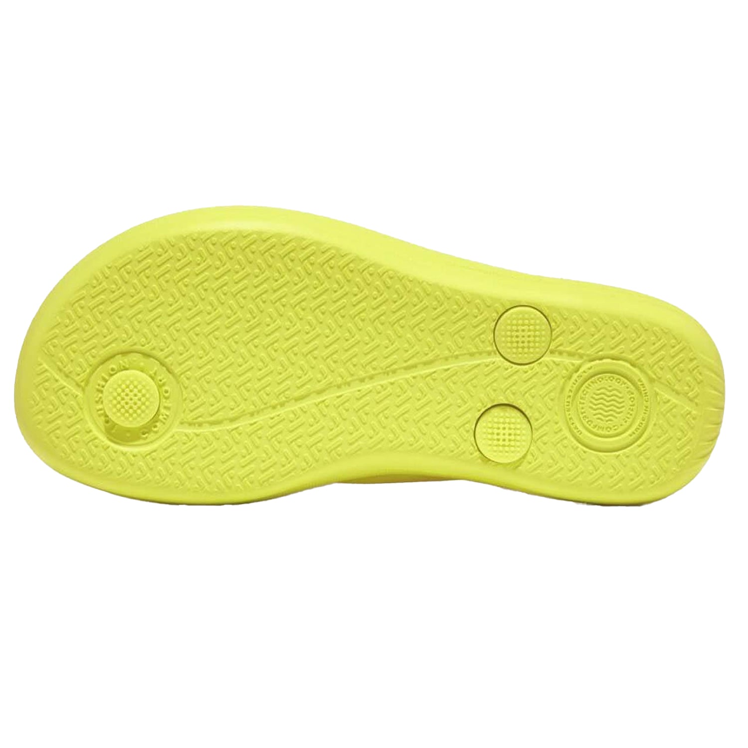 Yellow - Side - FitFlop Girls Ergonomic iQushion Flip Flops