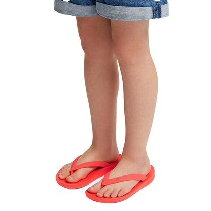 Orange - Pack Shot - FitFlop Girls Ergonomic iQushion Flip Flops