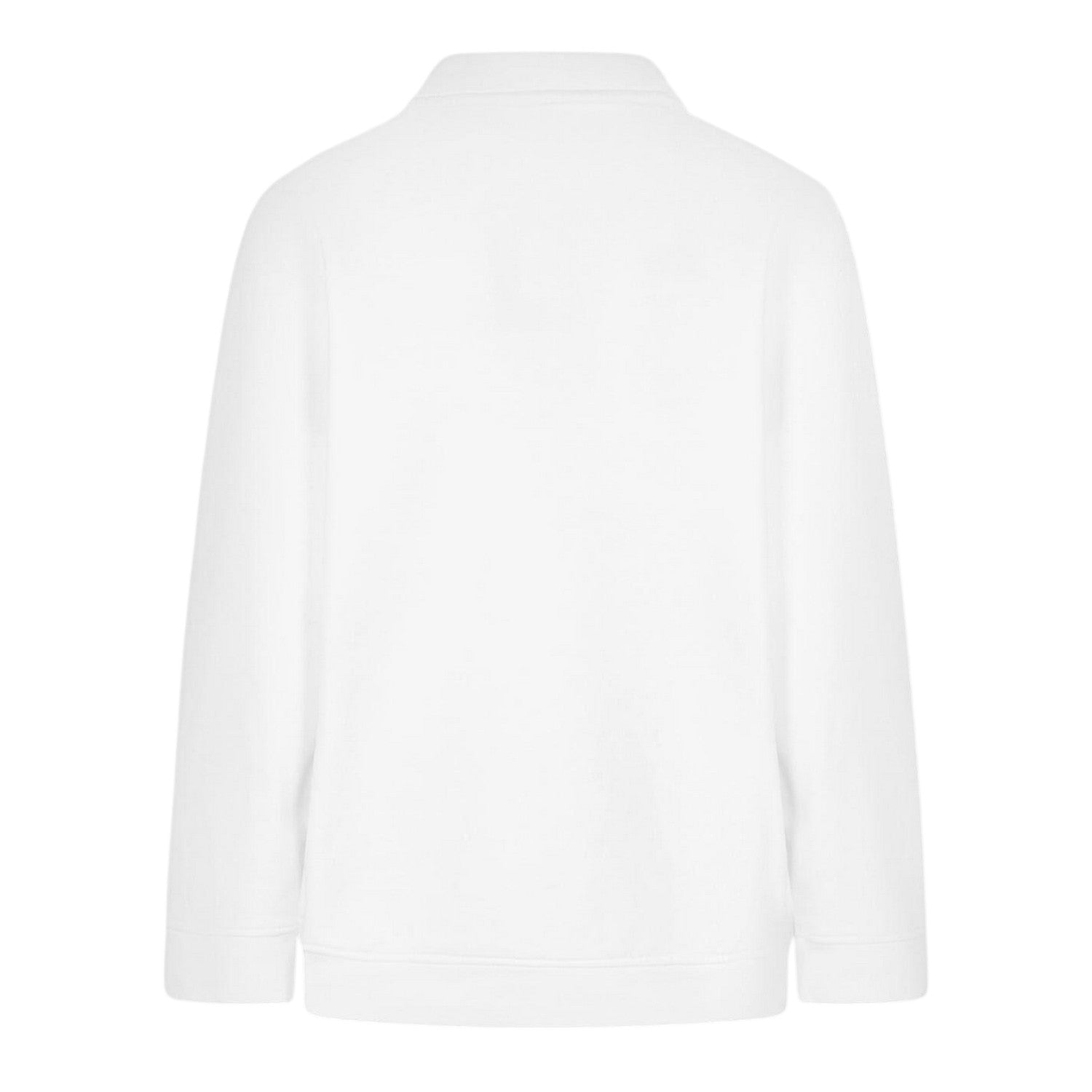 White - Back - 4th & Reckless Womens-Ladies Polo Sweatshirt