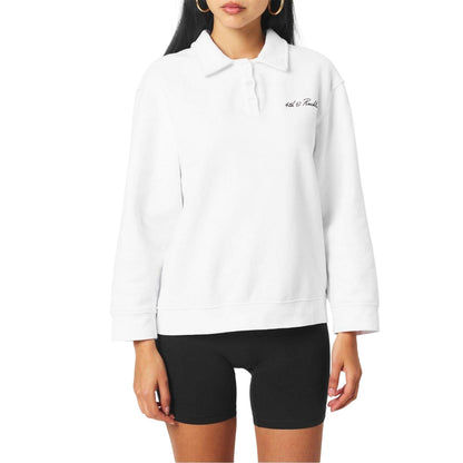 White - Lifestyle - 4th & Reckless Womens-Ladies Polo Sweatshirt