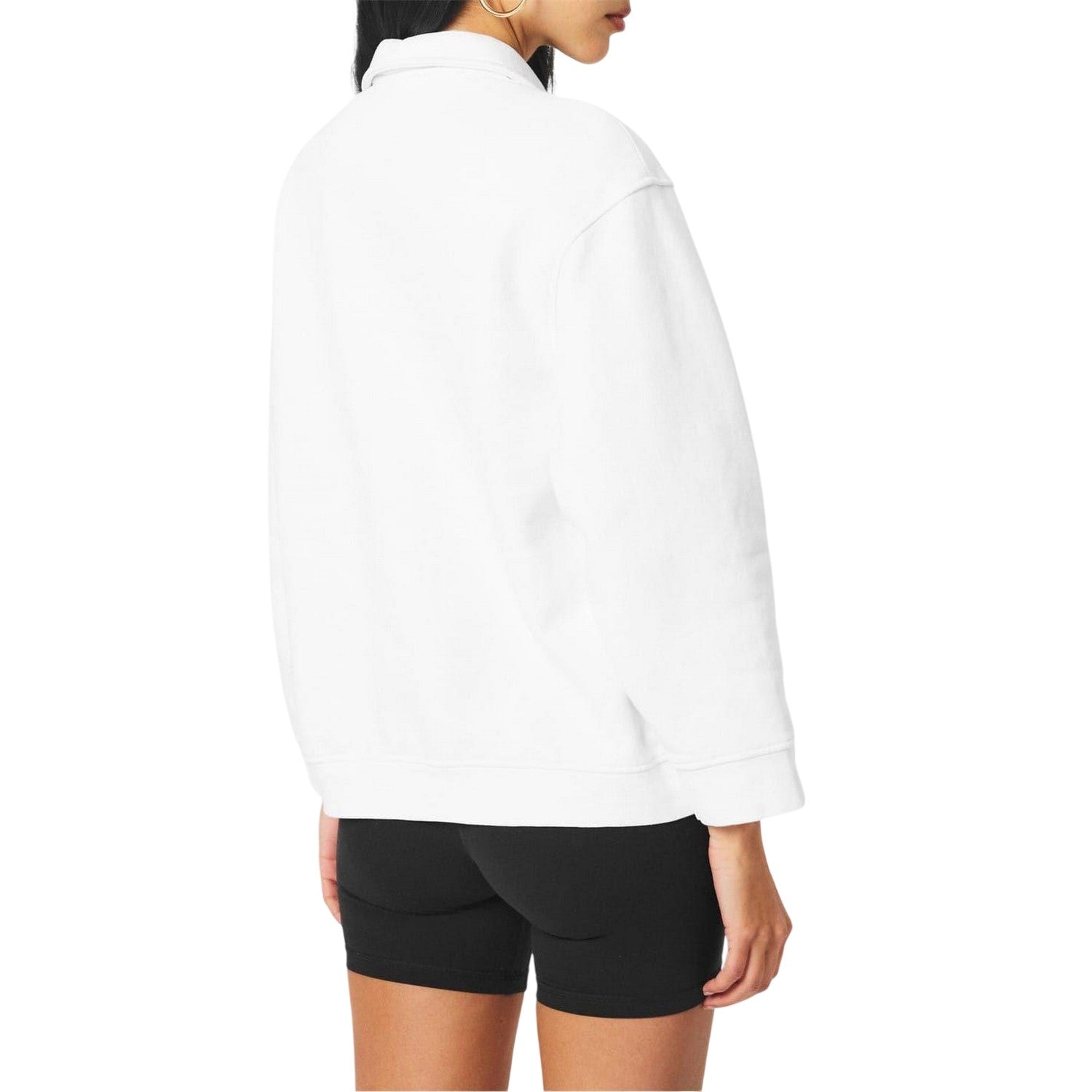 White - Pack Shot - 4th & Reckless Womens-Ladies Polo Sweatshirt