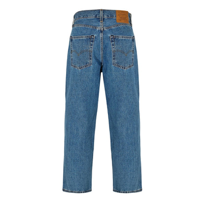 Blue - Back - Levis Mens Wide Leg Baggy Jeans