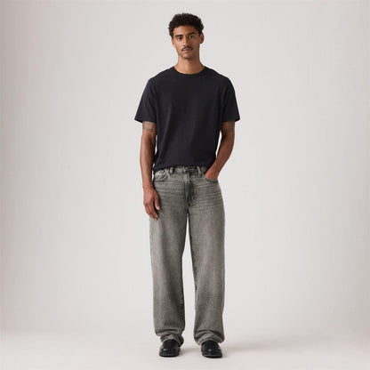 Grey Nights - Back - Levis Mens Wide Leg Baggy Jeans