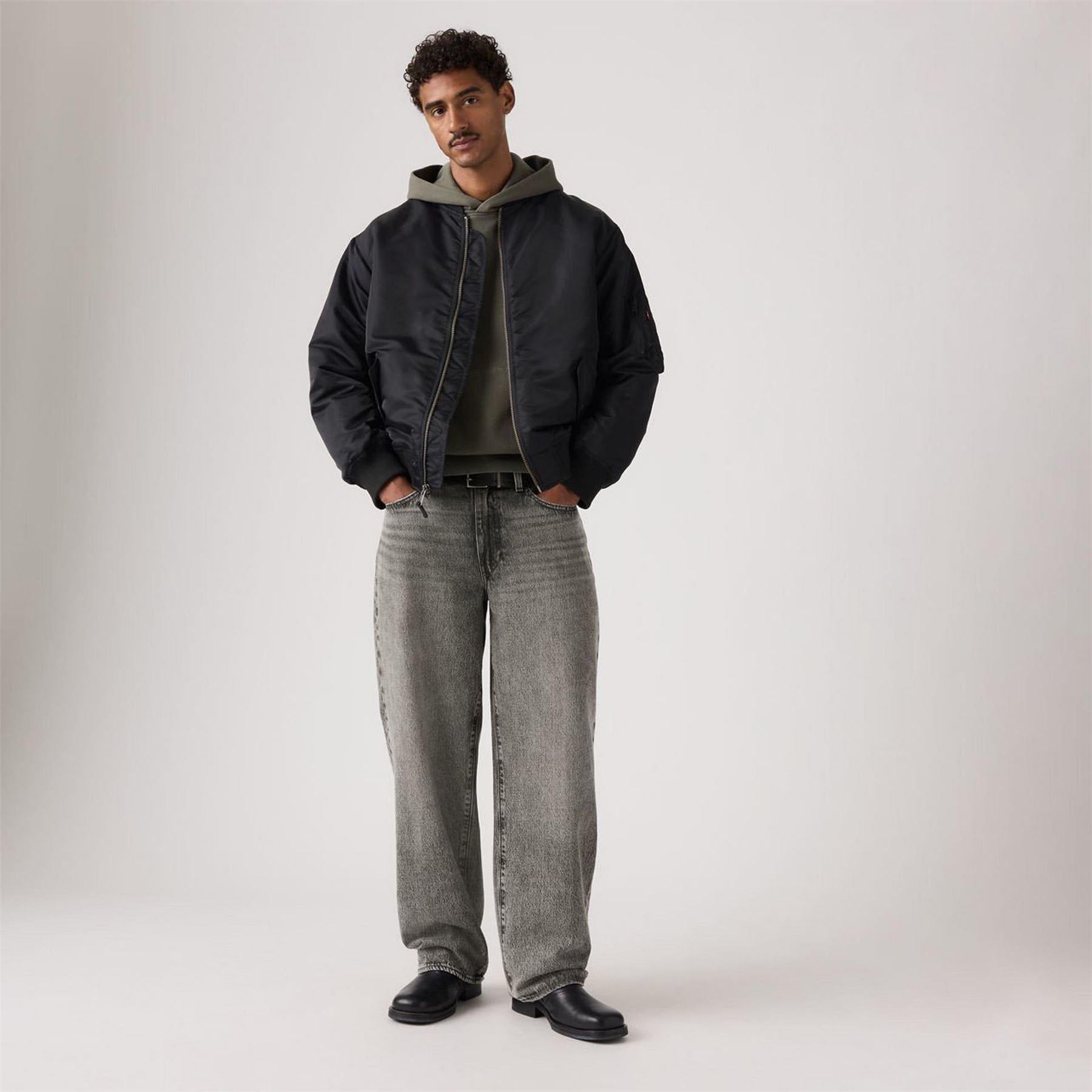 Grey Nights - Lifestyle - Levis Mens Wide Leg Baggy Jeans