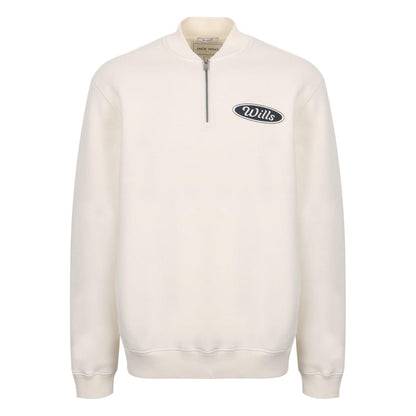 Unboxed White - Front - Jack Wills Mens Americano Oversized Sweatshirt