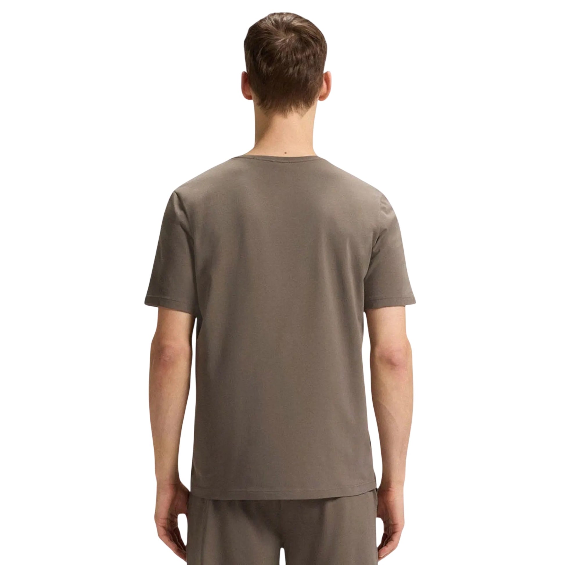 Brown - Back - Boss Mens Mix&Match Short-Sleeved T-Shirt