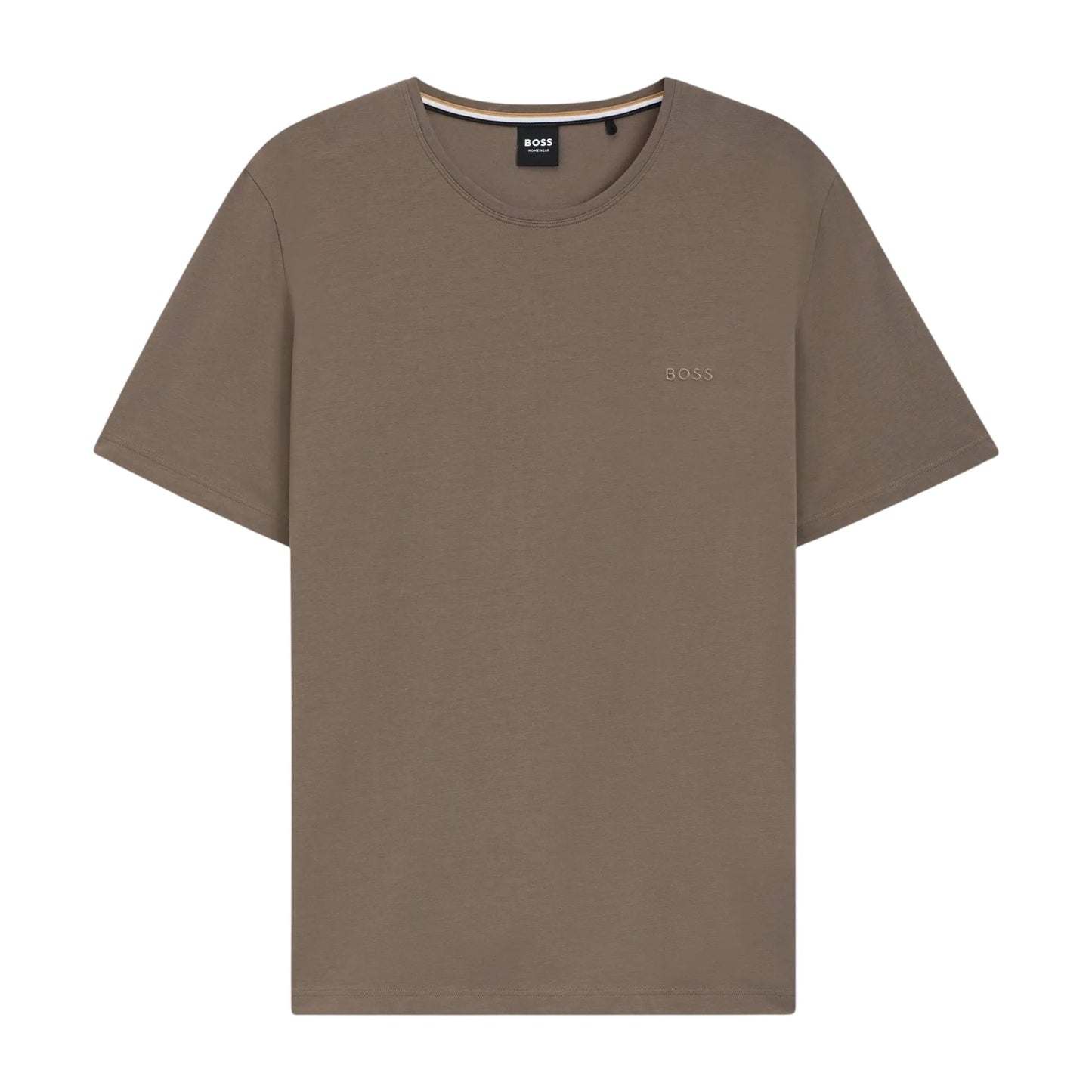 Brown - Front - Boss Mens Mix&Match Short-Sleeved T-Shirt