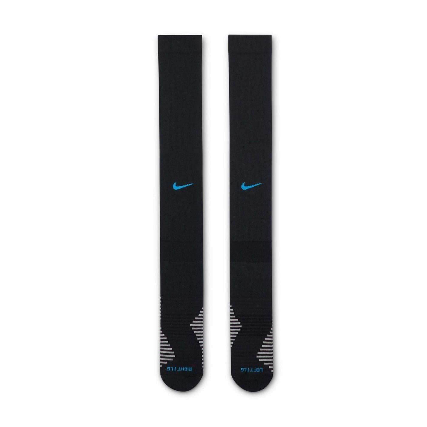 Black-Blue - Back - Nike Mens Strike 2024 England FA Football Socks