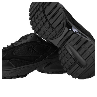 Triple Black - Lifestyle - Calvin Klein Mens Hike Runner Leather Trainers