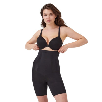 Very Black - Lifestyle - Spanx Womens-Ladies Seamless High Waist Shapewear Shorts