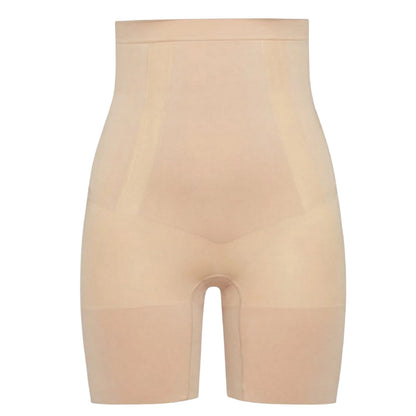 Nude - Front - Spanx Womens-Ladies Seamless High Waist Shapewear Shorts