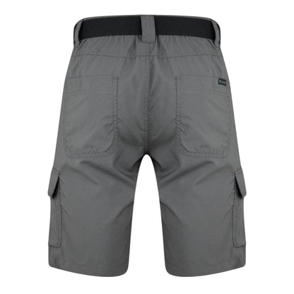 Grey - Back - Columbia Mens Ridge Buckle Walking Shorts