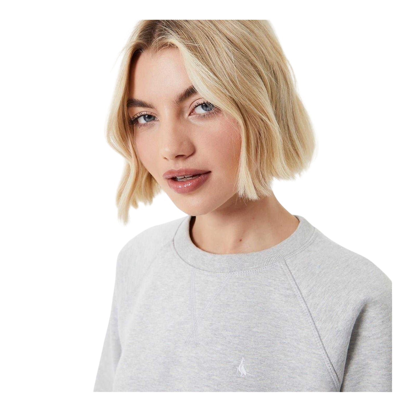 Grey Marl - Side - Jack Wills Womens-Ladies Astbury Raglan Sweatshirt