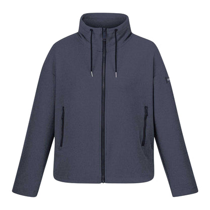 Navy - Front - Regatta Womens-Ladies Ashlynn Full Zip Relaxed Fit Sweatshirt