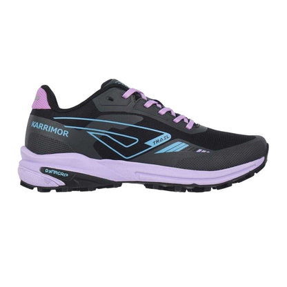 Black-Lilac - Front - Karrimor Childrens-Kids Verge Trainers