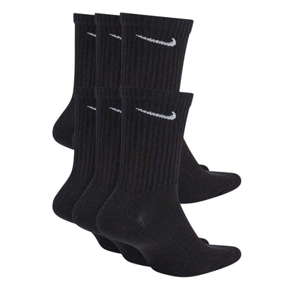 Black-White - Back - Nike Unisex Adult Crew Socks (Pack of 6)
