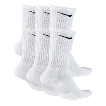 White-Black - Back - Nike Unisex Adult Crew Socks (Pack of 6)