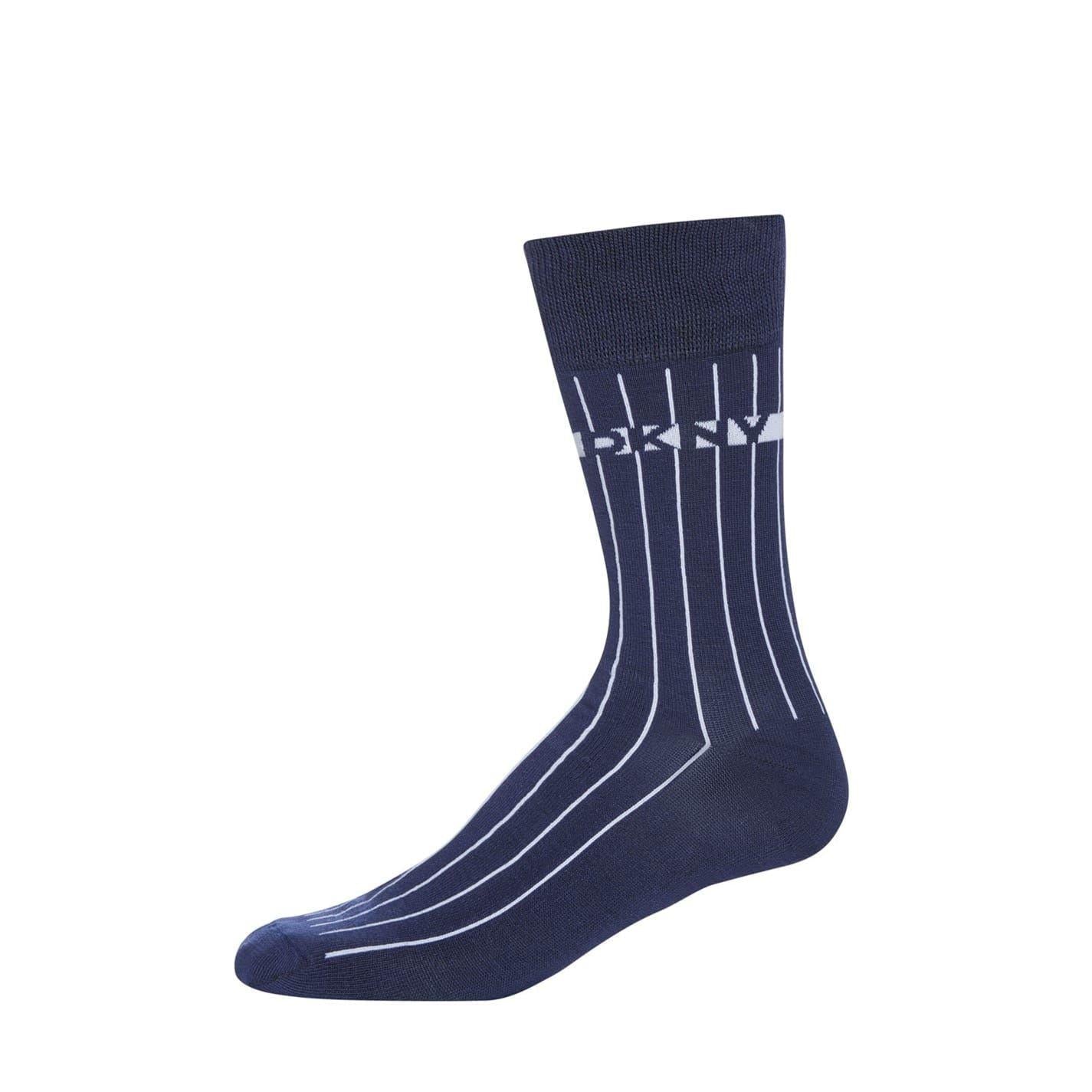 Grey-Navy-Charcoal - Side - DKNY Mens Breathable Ankle Socks (Pack of 6)