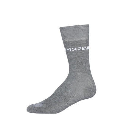 Grey-Navy-Charcoal - Pack Shot - DKNY Mens Breathable Ankle Socks (Pack of 6)