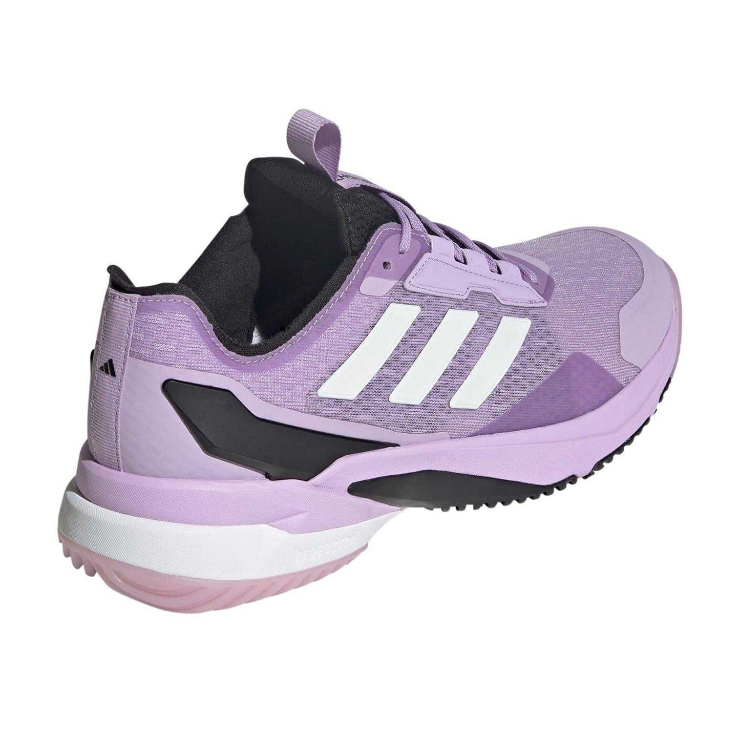 Plum-White-Black - Back - Adidas Womens-Ladies Crazyflight 6 Indoor Court Trainers
