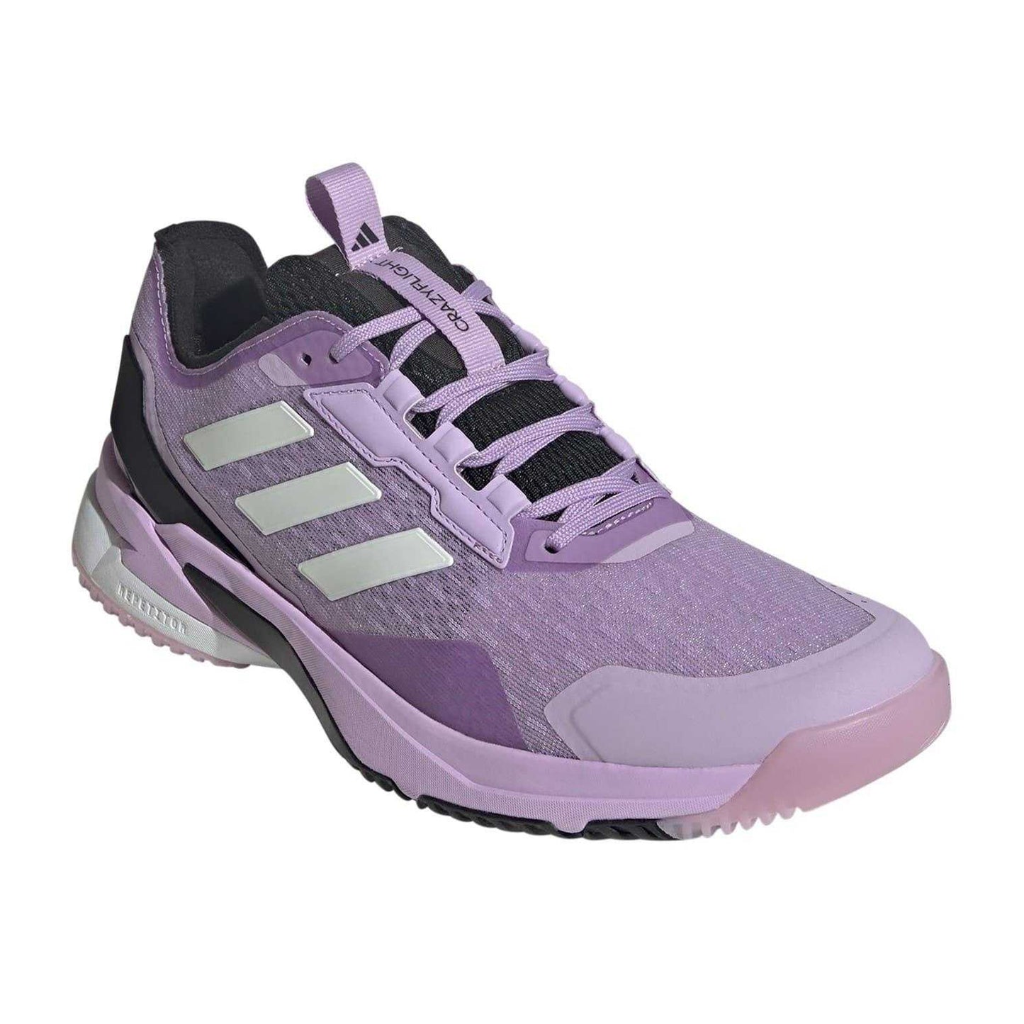 Plum-White-Black - Lifestyle - Adidas Womens-Ladies Crazyflight 6 Indoor Court Trainers
