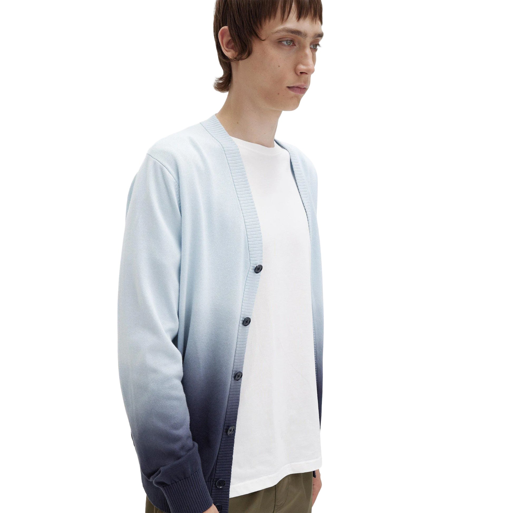 Light Blue - Lifestyle - Fred Perry Mens Ombre Cardigan
