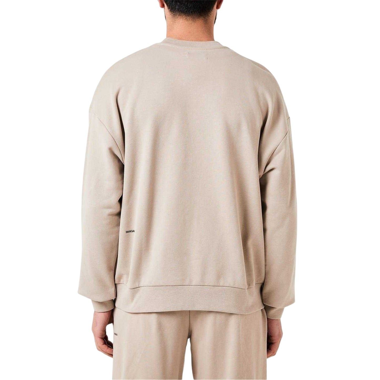 Stone Grey - Back - Pangaia Mens 365 Logo Sweatshirt