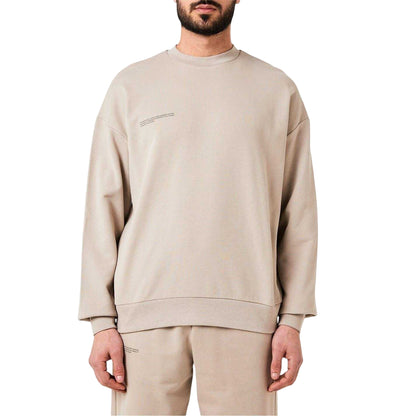 Stone Grey - Side - Pangaia Mens 365 Logo Sweatshirt