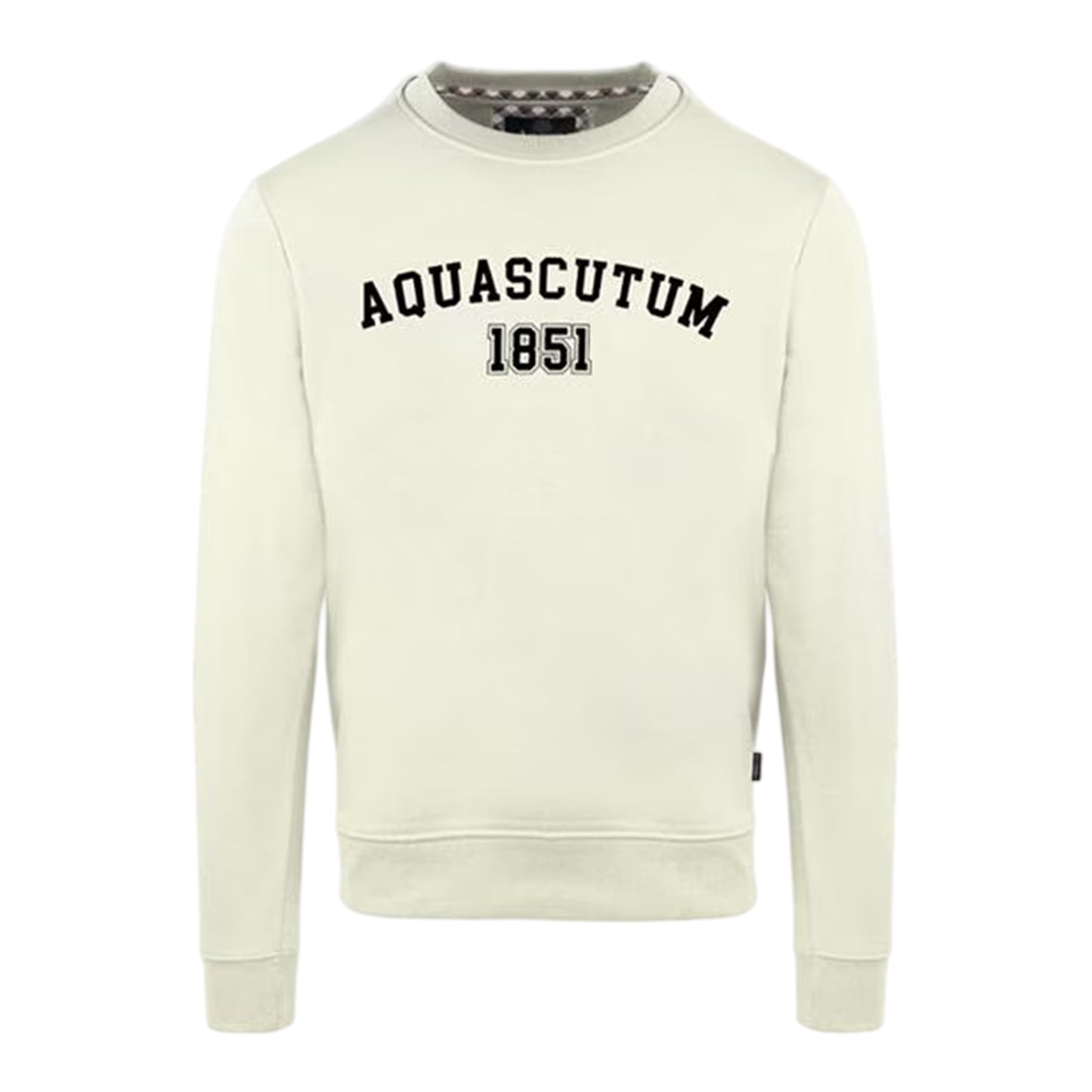 Butter - Front - Aquascutum Mens Arched Logo Sweatshirt