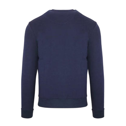 Navy - Back - Aquascutum Mens Arched Logo Sweatshirt