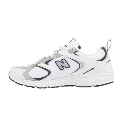 White-Navy - Back - New Balance Womens-Ladies 408 V1 Leather Trainers